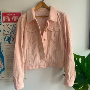 Pink Corduroy Women’s Anne Taylor Loft Jacket